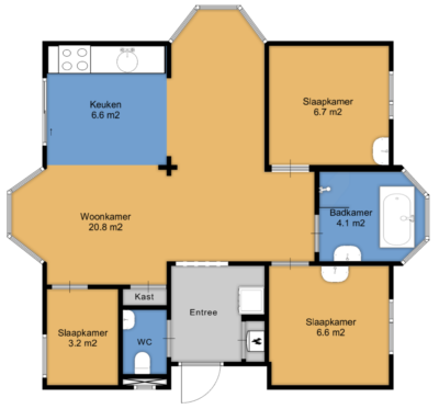 Villabungalow Whirlpool plattegrond